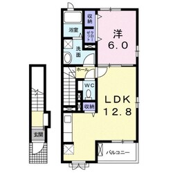 羽犬塚駅 徒歩68分 2階の物件間取画像